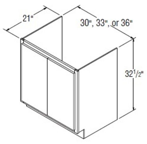 Aristokraft Cabinetry All Plywood Series Dayton Birch Removable Vanity Wall Sink Cabinet RVWS3032B