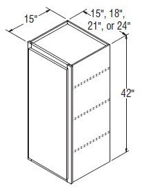 Aristokraft Cabinetry All Plywood Series Decatur Purestyle Wall Cabinet W184215