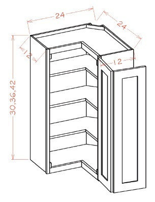 U.S. Cabinet Depot - Oxford Sage - Wall Easy Reach - OS-WER2436