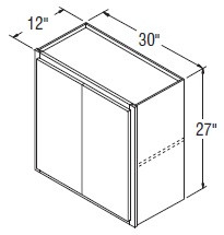 Aristokraft Cabinetry All Plywood Series Dayton Paint Wall Cabinet W3027B