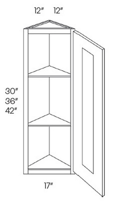 CNC Cabinetry Elegant Smoky Grey Kitchen Cabinet - WEC1230