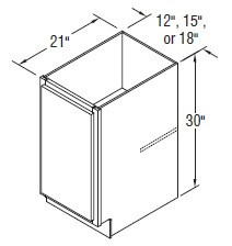 Aristokraft Cabinetry Select Series Dayton Paint Bookcase Bases D1830FH