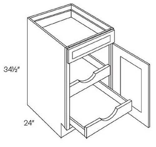 CNC Cabinetry Elegant Smoky Grey Kitchen Cabinet - B18-POS2