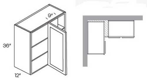 CNC Cabinetry Fashion White Kitchen Cabinet - BLW3930