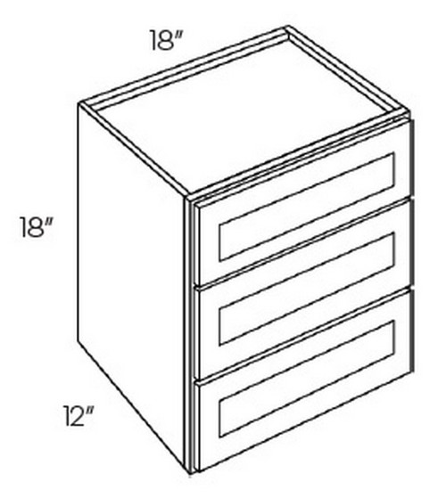 CNC Cabinetry Fashion White Kitchen Cabinet - WD1818