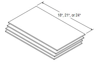 Aristokraft Cabinetry All Plywood Series Elkins PureStyle Linen Closet Shelf Kits LKS24C