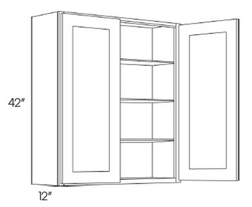 CNC Cabinetry Park Avenue White Kitchen Cabinet - W2442