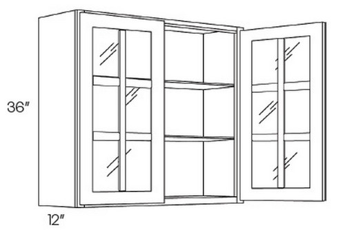 CNC Cabinetry Park Avenue White Kitchen Cabinet - MWFI3642
