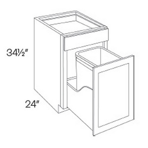 CNC Cabinetry Park Avenue White Kitchen Cabinet - BWBK15