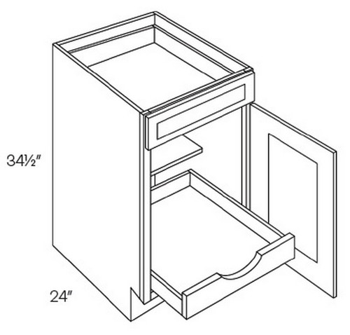 CNC Cabinetry Park Avenue White Kitchen Cabinet - B21-POS1