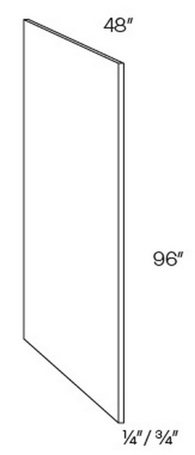 CNC Cabinetry Park Avenue White Kitchen Cabinet - PLY4X8-.75