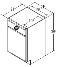 Aristokraft Cabinetry Select Series Gaither Birch 5 Piece Vanity Sink Base VSB2135