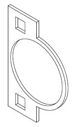 Aristokraft Cabinetry Select Series Gaither Birch 5 Piece Hinge Spacers HNGSHIMDR50