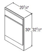 Aristokraft Cabinetry All Plywood Series Gaither Birch 5 Piece Decorative Vanity End Panel DVEP32.5R