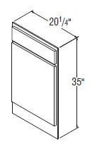 Aristokraft Cabinetry All Plywood Series Gaither Birch Decorative End Panel DVEP35L