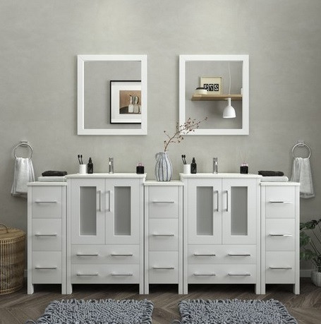 Vanity Art - Bathroom Vanity Set - VA3024-84B - Brown