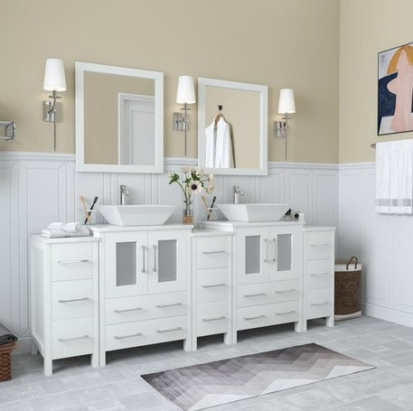 Vanity Art - Bathroom Vanity Set - VA3124-84B - Brown