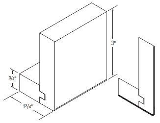 Aristokraft Cabinetry All Plywood Series Glyn Birch 8" Shaker Starter Moulding MSTRSHAK8