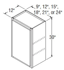 Aristokraft Cabinetry All Plywood Series Glyn Birch Wall Cabinet W1830