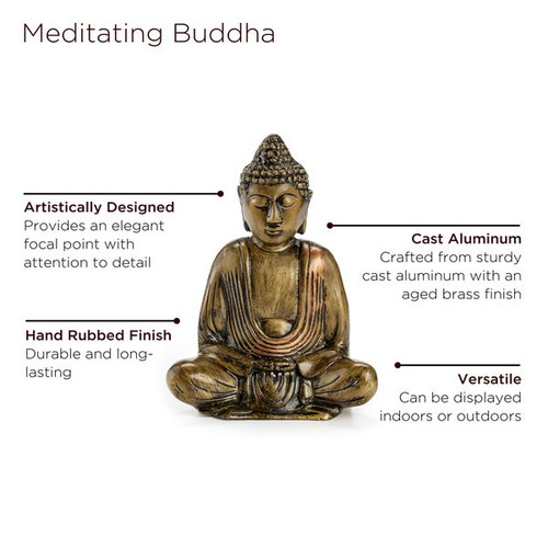 Good Directions - 8" Meditating Buddha Statue - BUDF