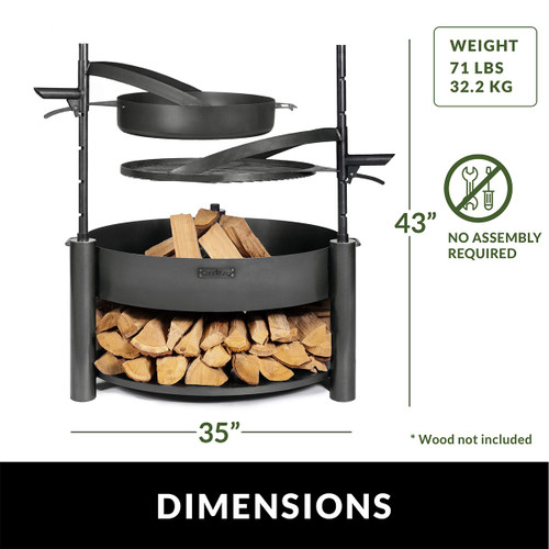 Good Directions - Montana X 32" Grill and Frying Pan Set - 111000FP