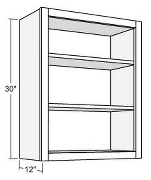 Cubitac Cabinetry Dover Cafe Finished Interior Wall Cabinet - WFI1830-DC