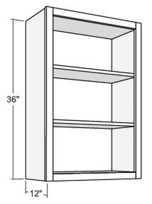 Cubitac Cabinetry Dover Cafe Finished Interior Wall Cabinet - WFI2436-DC