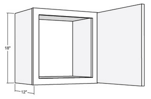 Cubitac Cabinetry Newport Cafe Single Door Wall Cabinet - W1818-NC