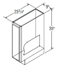 Aristokraft Cabinetry Select Series Rena PureStyle Paint Base Cabinets with Tray Divider B09TDFH