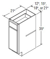 Aristokraft Cabinetry All Plywood Series Rena PureStyle Paint Vanity Base VB1835