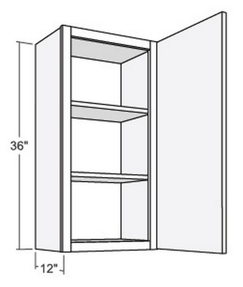 Cubitac Cabinetry Dover Latte Single Door Wall Cabinet - W1536-DL