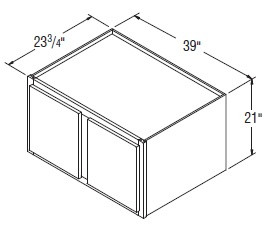 Aristokraft Cabinetry All Plywood Series Tilden PureStyle Refrigerator Wall Cabinet RW3921
