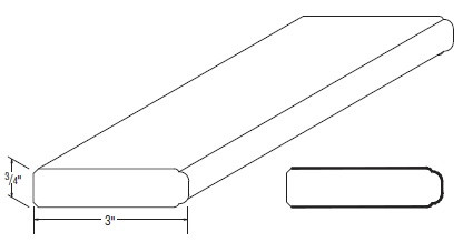 Aristokraft Cabinetry All Plywood Series Tilden PureStyle Single Bead Moulding MSINBEAD8