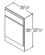 Aristokraft Cabinetry Select Series Trenton Birch Paint Decorative End Panel DVEPR