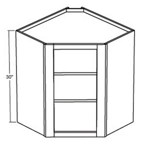 Cubitac Cabinetry Milan Latte Finished Interior Corner Wall Cabinet - CWFI2430-ML