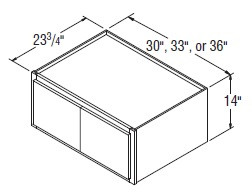 Aristokraft Cabinetry All Plywood Series Winstead Maple Refrigerator Wall Cabinet RW3314B