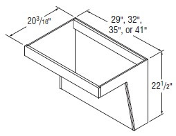 Aristokraft Cabinetry All Plywood Series Winstead Maple Vanity Wall Sink Cabinet VWS3223
