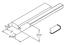 Aristokraft Cabinetry All Plywood Series Korbett Paint 8" Medium Straight Angle Crown Moulding MSACROWN8-CL