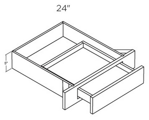 Cubitac Cabinetry Milan Shale Desk Drawer - VDDT24X21-MS