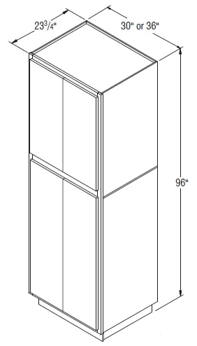 Aristokraft Cabinetry All Plywood Series Landen Maple Utility Cabinet U3096B