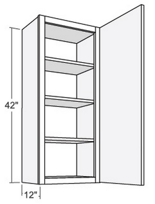 Cubitac Cabinetry Newport Latte Single Door Wall Cabinet - W942-NL