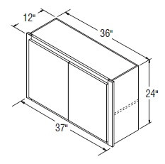 Aristokraft Cabinetry Select Series Landen Maple Wall Trimmable Cabinet WT3724B