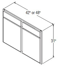 Aristokraft Cabinetry Select Series Sinclair Birch Paint Sink Or Range Front SF42