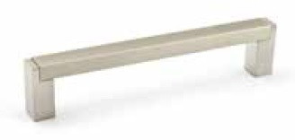Ideal Cabinetry Manhattan High Gloss White 6 3/4" Square Bar Pull - DH00801-17BRN-MHW