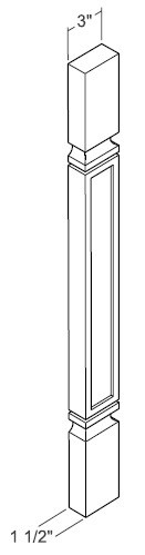 Cubitac Cabinetry Bergen Latte Spindle - SPIN-S-36-BL