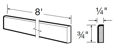 Ideal Cabinetry Nantucket Pebble Gray Scribe Molding - SM8-NPG