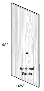 Ideal Cabinetry Nantucket Cinnamon Plywood Panel - WSK1542-NCN