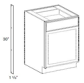 Ideal Cabinetry Nantucket Mocha Heat Shield - Heat-Shield-Almond-NMG