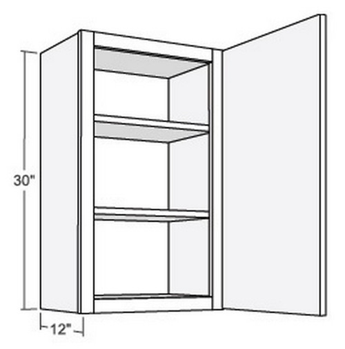 Cubitac Cabinetry Sofia Sable Glaze Single Door Wall Cabinet - W2130-SSG