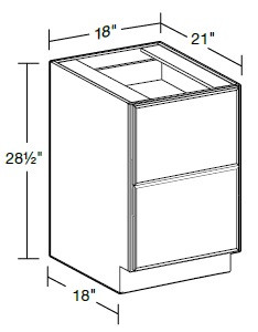 Ideal Cabinetry Danville Mythic Blue Desk Drawer - DDR18-DMB